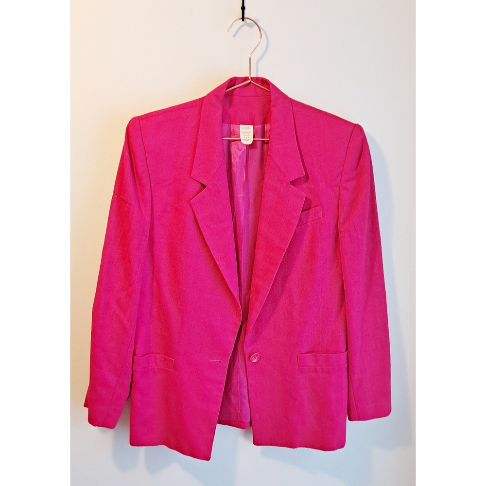 Vintage Fuscia Pink Blazer